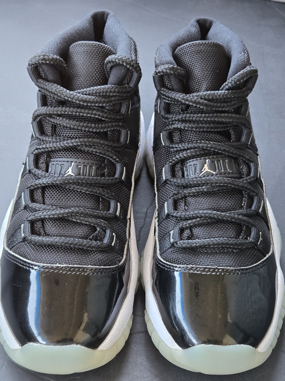 Nike Air Jordan 11 Retro GS Jubilee 378038-011 Size 4.5Y Black